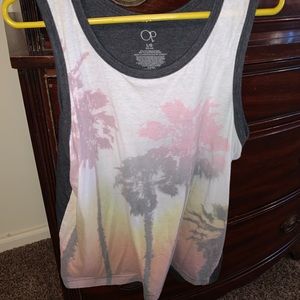 Sunset print tank top